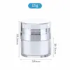 Suministro 15G30G50G100G Presión Vacío Doble Pared Botella Vacío Botella Crema Reempaque Cosmético Botella Vacía