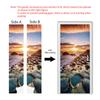 Shangyi Scenery Adhesivo 3D para Puerta Baño Puerta de Dormitorio Cocina Refrigerador Adhesivo Impermeable Autoadhesivo Removible Venta al por Mayor Transfronteriza