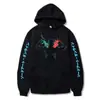 Anime Sao Sword Art Online Otoño e Invierno Estampado de Letras Sudadera Casual Deportiva con Capucha de Forro Polar para Hombre y Mujer