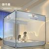 Mosquitero Anticaídas para Habitación de Casa 2025 Nueva Instalación sin Esfuerzo Cama Anticaídas para Bebé Malla con Patrón de Sábana Bajera de Cama Completa