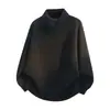 Outono Inverno Novo Suéter Masculino de Tricô com Gola Irregular Pulôver Moda Teen Roupa Masculina Camada Base