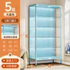 Armário Artesanal Vitrine de Vidro Armário de Dor com Fechadura e Porta Estante à Prova de Poeira Modelo Transparente Armário de Armazenamento Rack de Armazenamento de Brinquedos