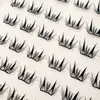Diez Filas de Serie de Pestañas Segmentadas Rizadas de Tira Fina Pequeña para Fotografía, Productos de Belleza Transfronterizos, Pestañas Postizas Planas, Fábrica de Origen