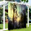 Cortina Ventana Pantalla Impermeable Exterior Comercio Exterior Transfronterizo Pabellón Moderno Amazon Transfronterizo Toldo Protector Solar Serie Bosque