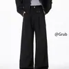 Pantalones negros para hombre Cleanfit, temporada de primavera, fluidos, holgados, casuales, pantalones de traje profesionales, tacto de alta gama, venta al por mayor