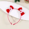 Accesorios Europeos y Americanos Transfronterizos Nuevos para el Cabello Infantil Fiesta Navideña Papá Noel Reno Lazo Diadema Diadema para Niñas