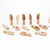 Cuchara de Madera Maciza, Madera de Haya, Madera de Loto Cuchara de Madera para Sales de Baño, Cuchara de Madera para Té, Cuchara para Sal, Mini Cuchara de Madera, Cuchara de Madera para Café, Sales de Baño