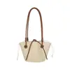 Moda de Verano Vacaciones en la Playa Bolso Tejido de Paja para Mujer 2026 Nuevo de Moda Estilo Coreano Elegante Bolso de Hombro para Viajes Diarios Bolso Tote