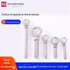 Gancho de Corrente de Cabo de Aço com Boca Pequena em Aço Inoxidável com Argola, Argola de Levantamento, Parafuso de Expansão, Haste Rosqueada, Totalmente Rosqueado com Argola