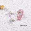 Estilo Idéntico al de Celebridad de Internet Joyería para Uñas ins Mariposa Aurora Acrílico Mini Tridimensional Decoración Fresca para Uñas diy