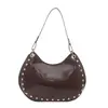 Bolsa de Ombro Única Nova da Moda de Luxo com Tachas Tendência Simples Casual Alta Qualidade Estilosa
