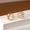 Clip de Oreja de Silicona de Tulipán Rosa Accesorios para Orejas Joyería Dulce Linda de Lujo Ligero Pendientes Redondos de Pétalo