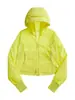 Ropa de Protección Solar Hielo-Seda Estilo Mismo Supermodelo de Lulu para Mujer, Chaqueta Ligera y Transpirable de Protección UV para Exteriores, Corte Ajustado