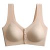 Ropa interior para madres de mediana edad y ancianas mujeres Sujetador de hebilla frontal abierta de Seda de Hielo chaleco para ancianas verano delgado sin costuras al por mayor