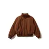 RUMENG Streetwear Retro Japonês Marca Tendência Jaqueta de Penas Masculina Inverno Gola Alta Macacão de Voo Proteção Contra Frio Penugem de Pato Branco Jaqueta de Trabalho