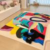 Alfombra con diseño de dopamina para sala de estar, arte avanzado, sofá, mesa de centro, manta, habitación infantil, dormitorio, mesita de noche, alfombrilla para pies