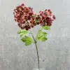 Flores de Hortensia Artificiales Transfronterizas, Hortensias Falsas de Goma Suave de 2 Cabezas, Arreglos Florales de Boda, Accesorios y Flores para Decoración del Hogar