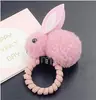 Diadema de conejito estilo coreano de celebridades de Internet, horquilla, cuerda para el cabello de conejito de peluche, linda y fresca diadema de corazón para niñas.