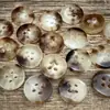 Botones de Cuerno de Vaca Retro Puros Naturales Botones para Camisa Suéter Cárdigan Botones para Vestido Abrigo Botones Decorativos para Ropa