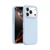 Funda Real de Silicona Líquida para Teléfono Móvil Adecuada para Apple Iphone17 Ventana Grande Color Puro Aire Integrado Botón de Cámara Pro