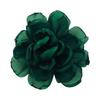 Em estoque 6cm flor de organza prato seco flor coreana feita à mão flor de borda queimada roupa com corpete acessórios DIY de cetim