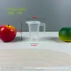 Taza medidora de PC de grado alimenticio de fábrica para tiendas de té de leche, Taza medidora de plástico con escala, Gran capacidad, Múltiples especificaciones, con tapa, Cilindro medidor comercial