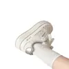 Tênis Chunky Coreano Estilo Popular de Campus Sola Grossa Sapatos Brancos para Mulheres 2026 Novo Outono Tênis Casuais Versáteis para Mulheres