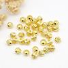 Contas de preservação de cor banhadas a cobre 18K ouro acessórios faça você mesmo material contas de flores acessórios contas soltas de diamante contas de posicionamento contas de transferência