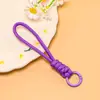 Tiras de celular trançadas com nó de diamante coloridas feitas à mão, acessórios versáteis e simples para DIY, materiais para enfiamento de contas, atacado