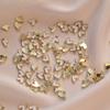 Nueva decoración de joyas para uñas, aleación de amor, luz de lujo, mariposa, accesorios para uñas, joyería de diamantes para uñas, galvanoplastia, venta al por mayor