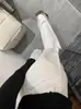 Jeans Blancos de Pierna Ancha para Mujer, Nuevo Estilo Primavera 2026, Tallas Grandes, Corte Holgado, Adelgazante, Pantalones Largos Casuales
