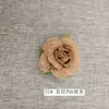 Cesta de flores artesanal decorativa linho flor diy linho rosa laço chapéu acessórios jardim de infância falso Flores tridimensionais