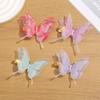 Horquilla de mariposa con perlas de malla de cuatro capas, accesorios para el cabello de mujer, horquilla de mariposa con simulación fotográfica, accesorios para el cabello, accesorios hechos a mano