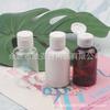 Botella Marrón de 50 ml con Tapa Flip-top Botella de Recarga de Desinfectante de Manos Botella Exprimible para Loción Botella de Muestra de 50 ml para Gel de Ducha Champú