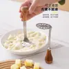 Machacador de Papas Estilo Japonés Triturador y Machacador de Huevos de Acero Inoxidable Herramienta Doméstica para Alimentos Complementarios de Bebé