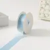 Cinta de Gasa de Nieve Translúcida Flor de Seda 2.5cm 100 Yardas Material para Lazos de Pasteles y Accesorios para el Cabello