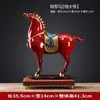 Caballo general de cerámica adornos creativos de caballo caballo para el éxito caballo rojo de la suerte decoración de sala de estar oficina mueble de vino regalo