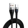 Cable de Datos Trenzado de Nylon Iluminado 6A Carga Súper Rápida 66W Adecuado para Teléfono Móvil Huawei Honor Tipo-C Cable de Carga Rápida
