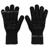 Guantes Retardantes de Llama, Resistentes al Fuego, Resistentes a Altas Temperaturas hasta 800 Grados, Para Barbacoa BBQ, Horno de Microondas, Horneado, Guantes de Silicona Aislantes del Calor Anti-Escaldaduras