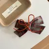 Novo Scrunchie Outono Cor de Café Estilo College Japonês Versátil para Rabo de Cavalo Feminino Acessório de Cabelo