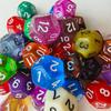 Dados Digitales Multicolor de 12 Caras Acrílico Grabado Dados Coloridos Juego de Mesa Dados Multicaras Suministro Exclusivo Transfronterizo