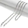 Lanyard para gafas de moda europea y americana, cadena retorcida para gafas, cadena para el cuello de gafas, cadena anti-pérdida para mascarilla, cadena metálica para mascarilla, venta al por mayor