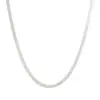 Cadena de Hoja de Acero Inoxidable, Cadena de Hueso de Serpiente Plana Dorada, Collar Corto Sencillo para Mujer, Cadena Lisa de Moda, Cadena Clavicular de Lujo Ligero