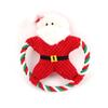 Brinquedo de Corda de Algodão para Cães Grandes de Estimação Brinquedo de Pelúcia de Natal Molar Corgi Puxar Brinquedo Interativo##