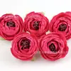 Exquisitas Cabezas de Flores de Camelia de Seda Artificial, Brotes de Camelia de Alta Gama Estilo Europeo, Materiales para Ramo de Flores para Pasador de Pelo DIY Hecho a Mano