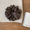 Tela de Cuadros Plisada Estilo Coreano Color Café Goma para el Cabello Temperamento Dulce Pequeño Floral Simple Estilo Ins Accesorios para el Cabello de Alta Gama