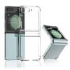 Adequado para Capa de Celular Samsung Flip5 Dobrável Transparente Anti-Queda e Anti-Desgaste Tampa de Conexão Acessórios para Celular Proteção Especial