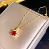 Colar de Zircônia Exquisita Micro-incrustada Versátil de Luxo Leve Europeu e Americano para Mulheres Corrente de Clavícula Simples Tendência Ins Celebridade da Internet Acessórios