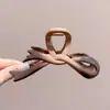 Pinza de agarre para cabello con lazo esmerilado para mujer, pinza de tiburón fina para la parte trasera de la cabeza, pinza para el pelo, pinza grande para el pelo, accesorio para el cabello