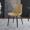 Silla de comedor para el hogar, nórdica, moderna, sencilla, ligera, de lujo, con respaldo suave, para escritorio y silla, de hierro, estilo celebridad de Internet, taburete informal de cuero para maquillaje
